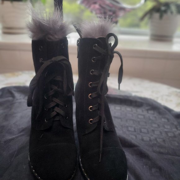 NEW Bo Navi Fur Lined Ankle Boots 38/7.5 - Picture 6 of 6